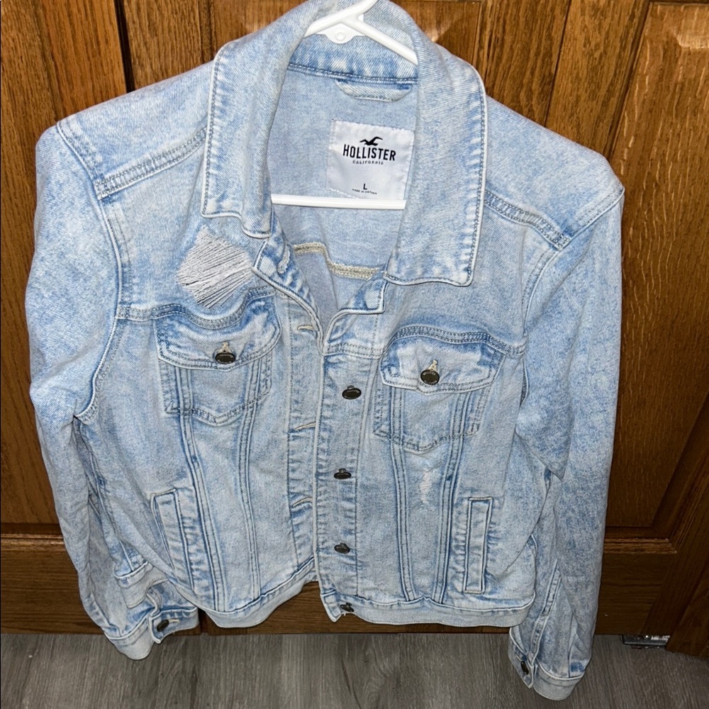 Hollister Faded Blue Denim Jacket